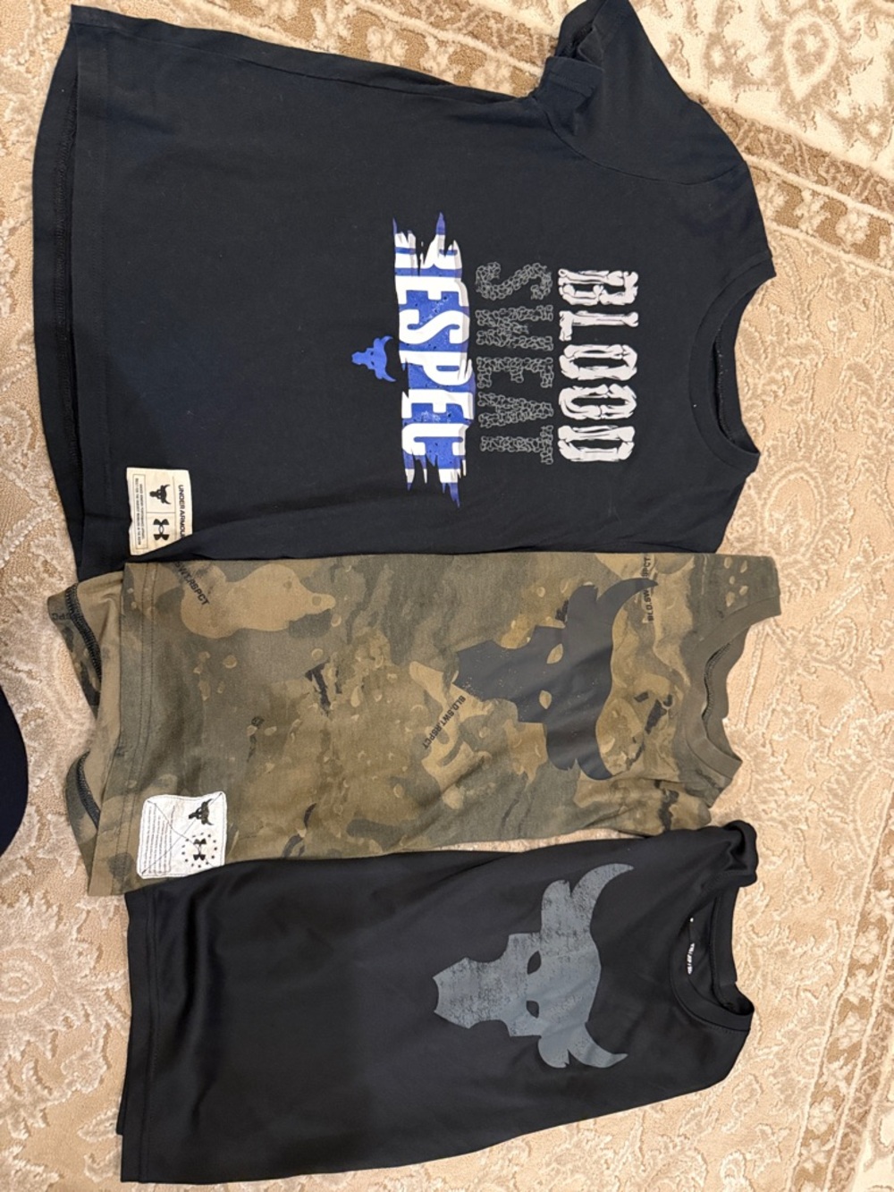 Under Armour Kids Black & Camo Graphic Tee Set